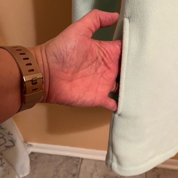 Dudley Stephens Vello Fleece Cobble Hill Turtleneck in Mint Green - Picture 6 of 8